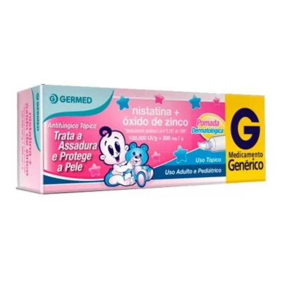 Pomada Assadura Nistatina + Oxido De Zinco 60g - Germed Foto 1