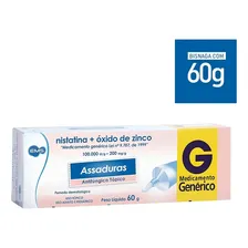 Pomada Assaduras Nistatina + Óxido De Zinco Ems 60g Foto  mini 1