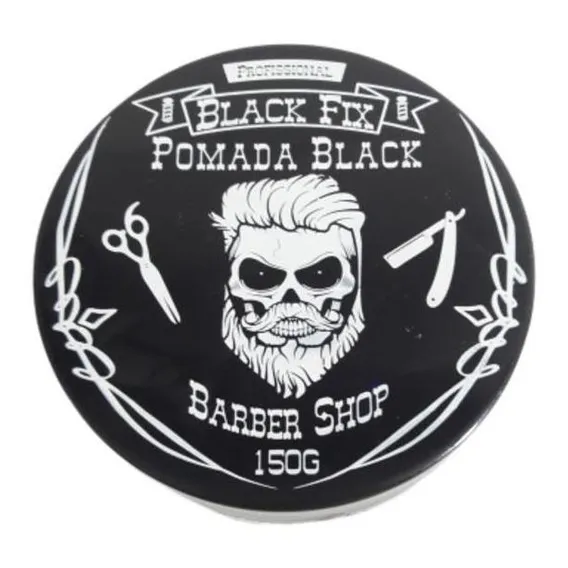 Pomada Barber Shop Black Fix 150g Pigmentação Foto 1