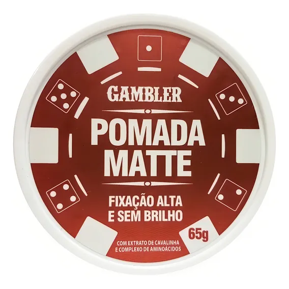 Pomada Efeito Matte Alta Fixação 65g Gambler Foto 1