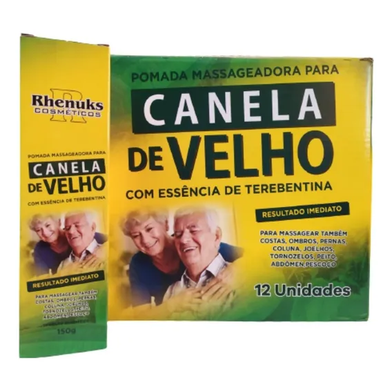 Pomada Gel Relaxante Rhenuks Cosmeticos Pomada Massageadora Pomada Massageadora Canela De Velho En Tubo De 150ml/150g Arnica Foto 1