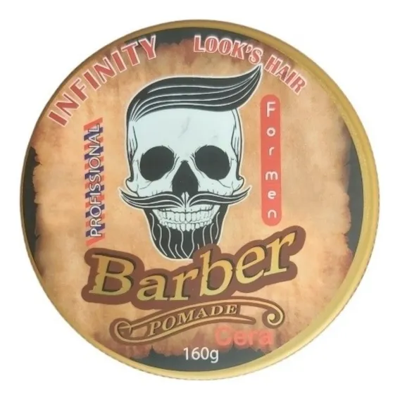 Pomada Modeladora Barber Infinity Looks Hair Cx 12 Unid Foto 1