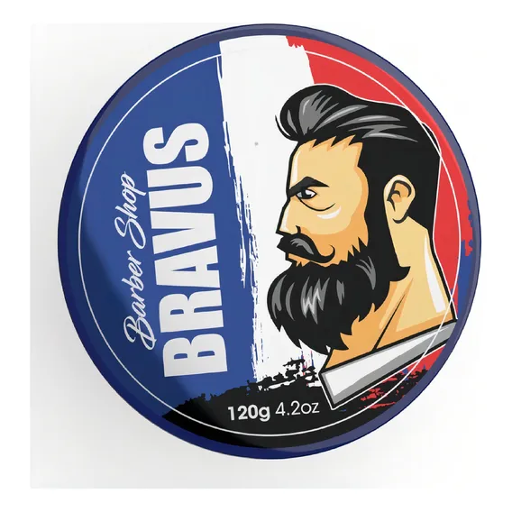 Pomada Modeladora Bravus Incolor 120g Barba Cabelo E Bigode Foto 1