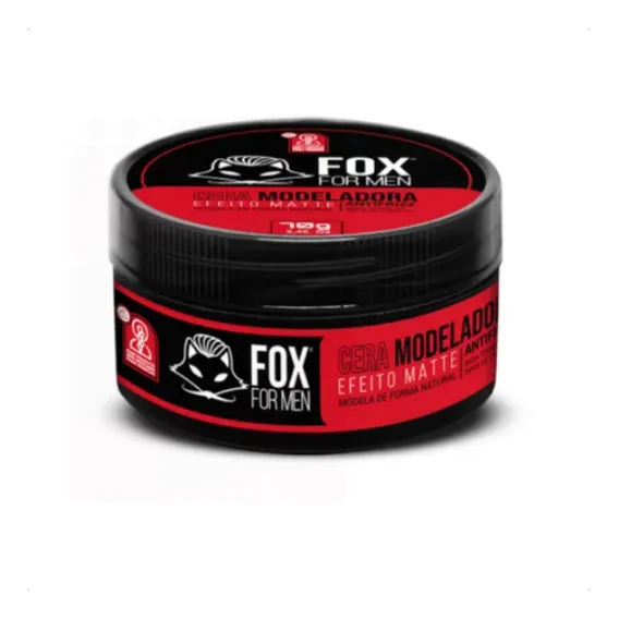 Pomada Modeladora Cera Matte Fox For Men Efeito Seco Fixação Foto 1
