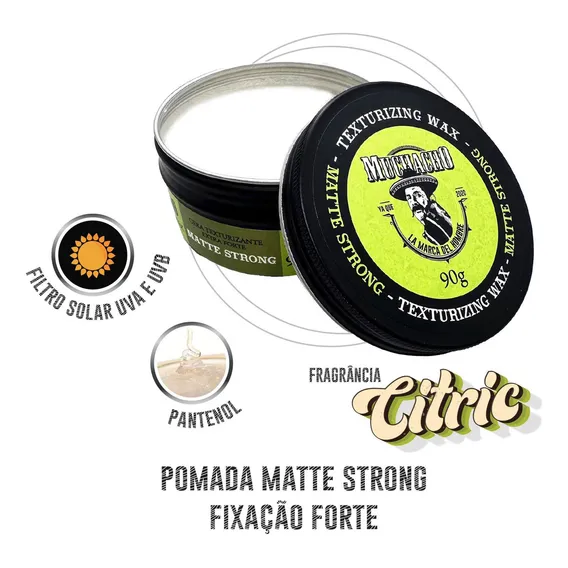 Pomada Modeladora Masculina Efeito Matte Fixação Extra Forte Foto 1