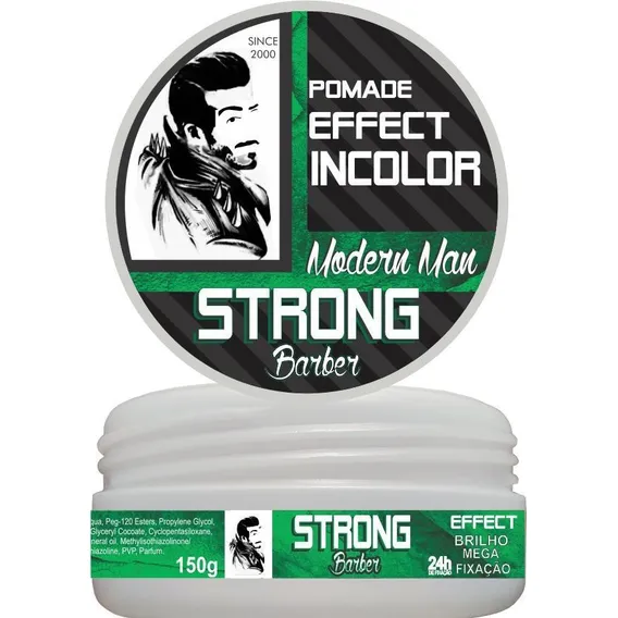 Pomada Modeladora Strong Barber Incolor 150g Foto 1