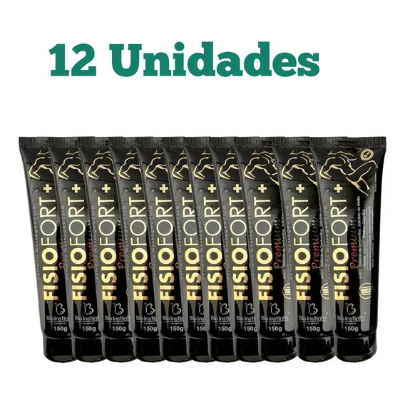 Pomada P/ Massagem Fisiofort Premium 150g Atacado - 12 Uni Foto 1