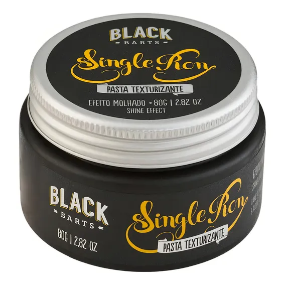 Pomada Para Cabelo Efeito Molhado Single Ron 80g Black Barts Foto 1