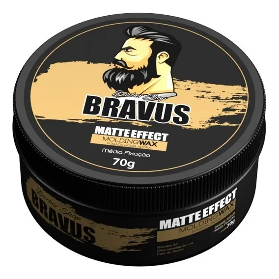 Pomada Para Cabelo Matte Effect Seco - Bravus Foto 1