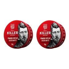 Pomadas Qod Barber Shop Killer Fixação Alta 70g - 2 Un Foto mini 1
