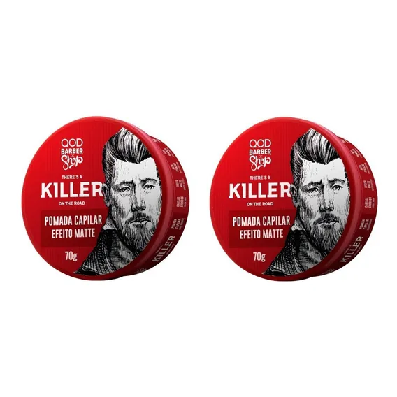 Pomadas Qod Barber Shop Killer Fixação Alta 70g - 2 Un Foto 1