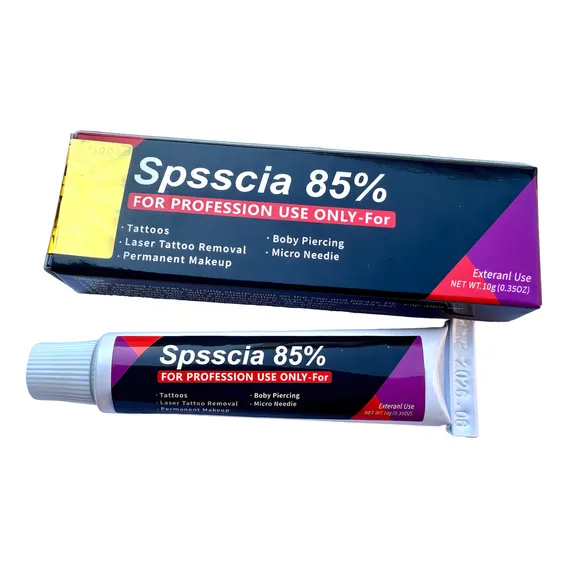Pomadas Tattoo Spsscia Anestésica 85% Lacrada Com Selo Foto 1