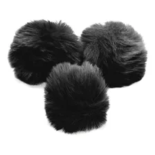Pompom Pelúcia 40mm - Cores Diversas - Com 50 Unidades Cor Preto Foto  mini 1