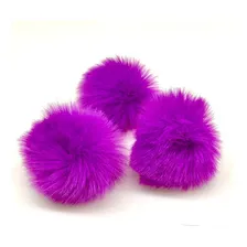 Pompom PelĂșcia 40mm - Cores Diversas - Com 50 Unidades Cor Roxo Foto mini 1