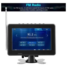 Pomya Tv Digital Para Automóvel, Smart Tv Portátil, Mini Televisão Estéreo, CompatÃvel Com Rádio Fm Cartão Sd/tf Dispositivos Usb Av Vga, Para Automóvel Caravana Camping Ao Ar Livre E Cozinha Foto mini 3