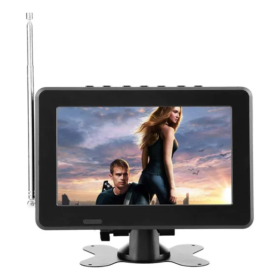 Pomya Tv Digital Para Automóvel, Smart Tv Portátil, Mini Televisão Estéreo, CompatÃvel Com Rádio Fm Cartão Sd/tf Dispositivos Usb Av Vga, Para Automóvel Caravana Camping Ao Ar Livre E Cozinha Foto 1