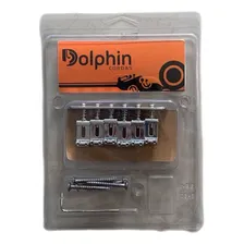 Ponte Fixa Vintage Guitarra Stratocaster Cromada Dolphin Foto  mini 1