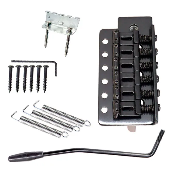 Ponte P/ Guitarra Stratocaster C/ Tremolo Preta Foto 1