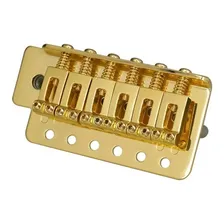 Ponte Para Stratocaster Com Tremolo Dourado Kit Completo Foto mini 2