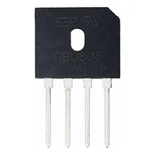 Ponte Retificadora Monofásica 800v 8a Gbu808 Foto mini 1