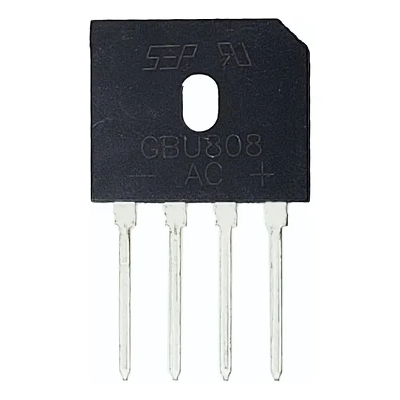 Ponte Retificadora Monofásica 800v 8a Gbu808 Foto 1