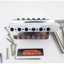 Ponte Wilkinson Stratocaster Luxo Completa Bloco Reforçado Cor Cromado Foto mini  3