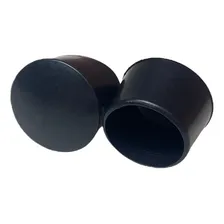Ponteira Pé Cadeira Externa Pvc Preto 5/8 16mm 1,6cm 24un Foto mini  3