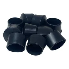 Ponteira Pé Cadeira Externa Pvc Preto 5/8 16mm 1,6cm 24un Foto  mini 1