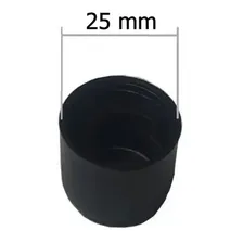 Ponteira Protege Pé Cadeira Área 1 Polegada Dura Kit 25 Pç Cor Preto Foto  mini 1