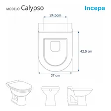 Pontto Lavabo Tampa Para Vaso Calypso Branco Para Louça Incepa Foto mini 3