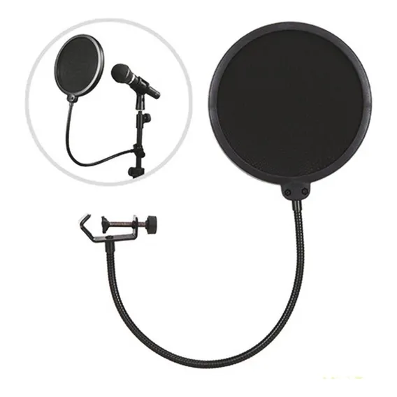 Pop Filter Para Microfone / Filtro Estúdio Studio Foto 1