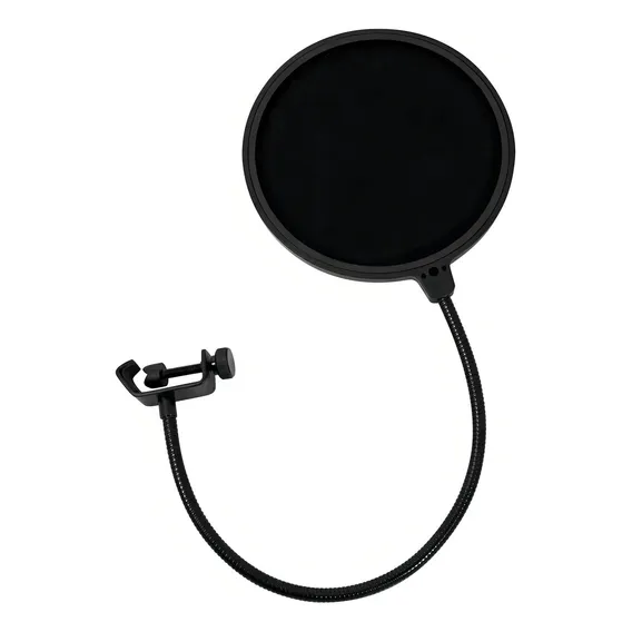 Pop Filter Tela Anti Sopro Para Microfone Com Haste Flexível Foto 1