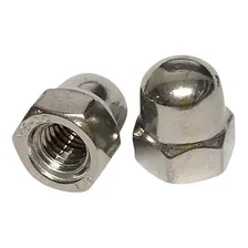 Porca Calota Em Inox 304 - M6 Polido, Kit 30 Unidades Foto mini  2
