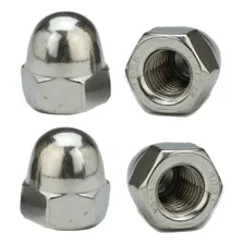 Porca Calota M6 1.00ma Inox A2 10 Peças Foto  mini 1