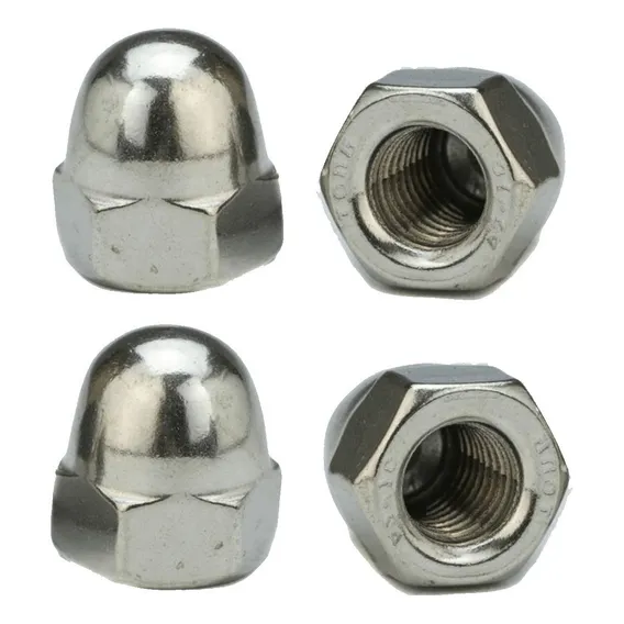 Porca Calota M6 1.00ma Inox A2 10 Peças Foto 1