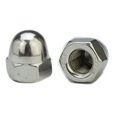 Porca Calota Ma M8 - 1.25 Chave 13 Inox 304/a2 200 Peças Foto  mini 1