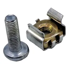 Porca Gaiola Para Rack M5 Com Parafuso 10 Peças Foto mini  3