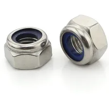 Porca Travante M4 Parlock Com Nylon Inox 304 - 100 Peças Foto mini 1