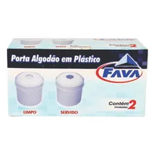 Porta Algodão Cor Branca Plástico Limpo E Servido Foto mini 1