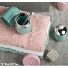 Porta Algodão Ou Cotonete Cromo Belly Banheiro Quarto Lavabo Cor Rosa Foto mini 2