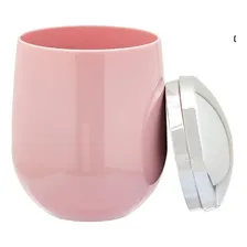 Porta Algodão Ou Cotonete Cromo Belly Banheiro Quarto Lavabo Cor Rosa Foto mini 4