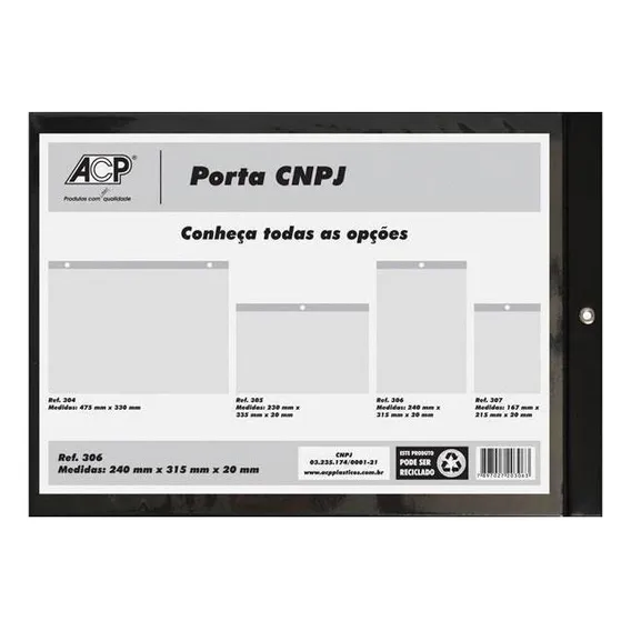 Porta Alvara Quadro Cnpj Vertical Foto 1