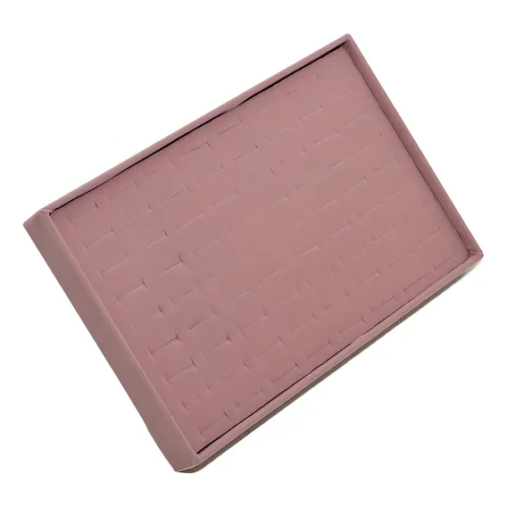 Porta Anel - Rosa Com Cabo - Caixinha Veludo Foto 1