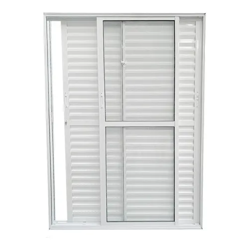 Porta Balc茫o 3.fls. M贸veis Alum 2.10 X 1.60 Branca L-25 C/f Cor Branco Foto 1