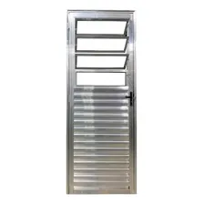 Porta Basculante 210 X 90 Brilhante Lado Direito Cor Prateado Foto mini 1