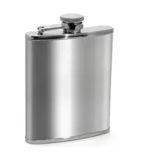 Porta Bebida Cantil Inox Bolso Whisky Vodka Rum 230ml Foto mini 1