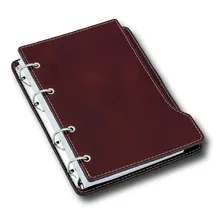 Porta Bloco Em Couro Legítimo Vinho Foto mini  3