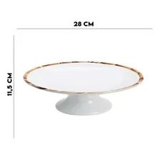 Porta Bolo 28 Cm Com Borda Bambu Scalla Foto mini  3
