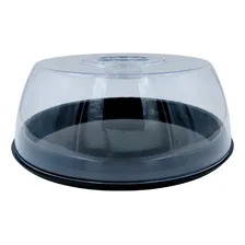 Porta Bolo Boleira Suporte Bolo E Torta De Acrilico Preto Foto mini  3
