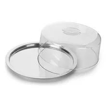 Porta Bolo Redonda 27.5cm Inox Forma - Pronta-entrega Foto mini 1